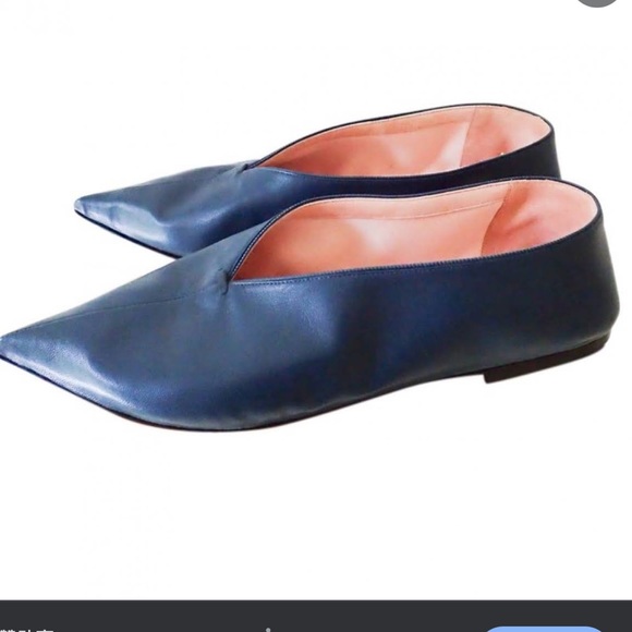 NIB Celine ballet flats Leather turquoise Plain for Women - Picture 2 of 12